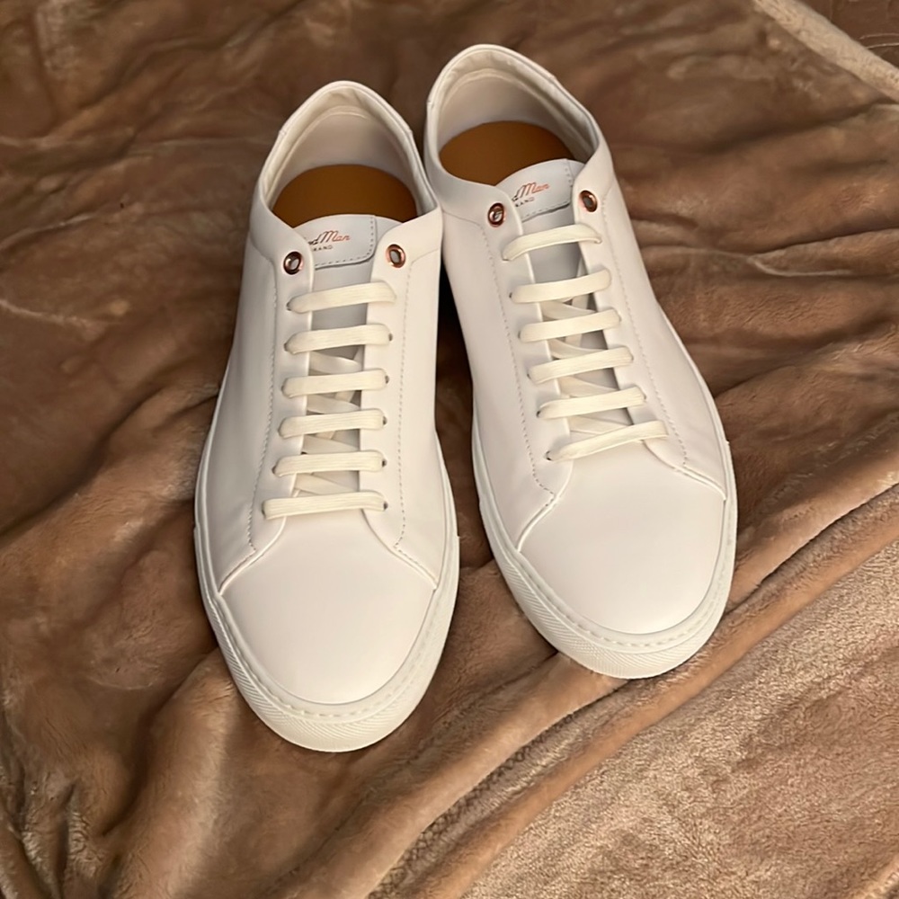 Good Man brand edge clean white sneakers